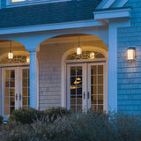 Hubbardton Forge 2010 Coastal Bronze Seeded Glass with Opal Diffuser (ZS) Meridian Outdoor Ceiling Fixture