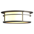 Hubbardton Forge 2016 Coastal Natural Iron Opal Glass (GG) Province Outdoor Flush Mount
