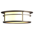 Hubbardton Forge 2016 Coastal Dark Smoke Opal Glass (GG) Province Outdoor Flush Mount