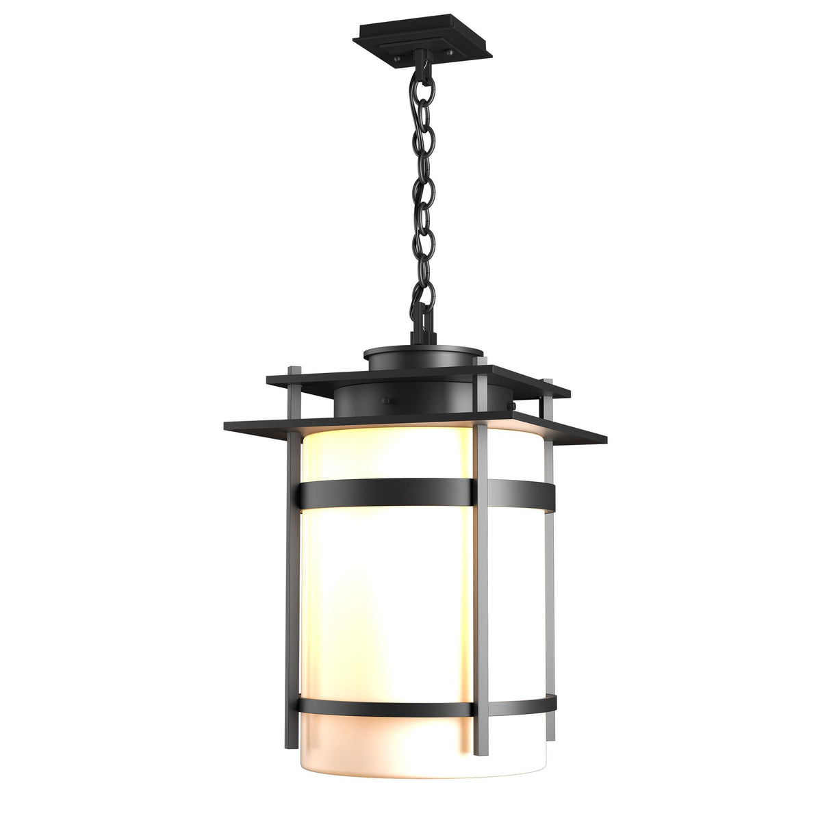 Hubbardton Forge 2007 Coastal Black Opal Glass (GG) Banded Large Outdoor Fixture