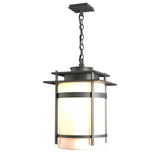 Hubbardton Forge 2007 Coastal Natural Iron Opal Glass (GG) Banded Large Outdoor Fixture