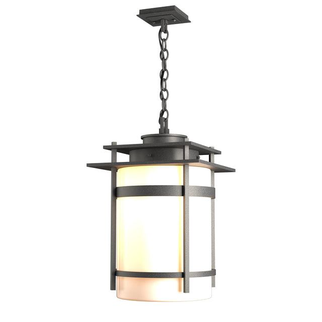 Hubbardton Forge 2007 Coastal Natural Iron Opal Glass (GG) Banded Large Outdoor Fixture