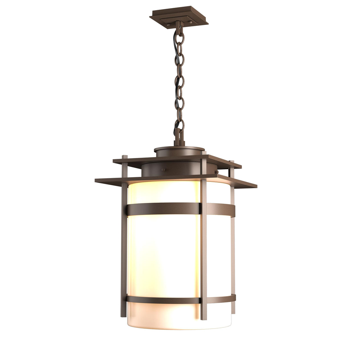 Hubbardton Forge 2007 Coastal Bronze Opal Glass (GG) Banded Large Outdoor Fixture