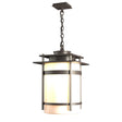 Hubbardton Forge 2007 Coastal Dark Smoke Opal Glass (GG) Banded Large Outdoor Fixture
