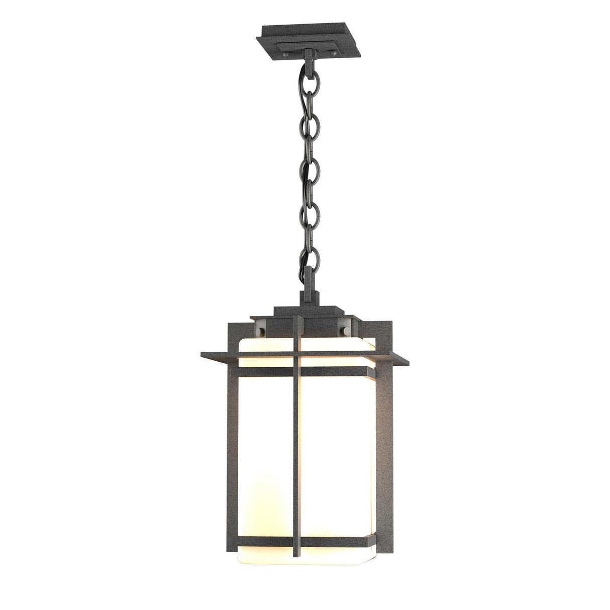 Hubbardton Forge 2007 Coastal Natural Iron Opal Glass (GG) Tourou Large Outdoor Ceiling Fixture