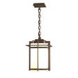 Hubbardton Forge 2007 Coastal Bronze Opal Glass (GG) Tourou Large Outdoor Ceiling Fixture