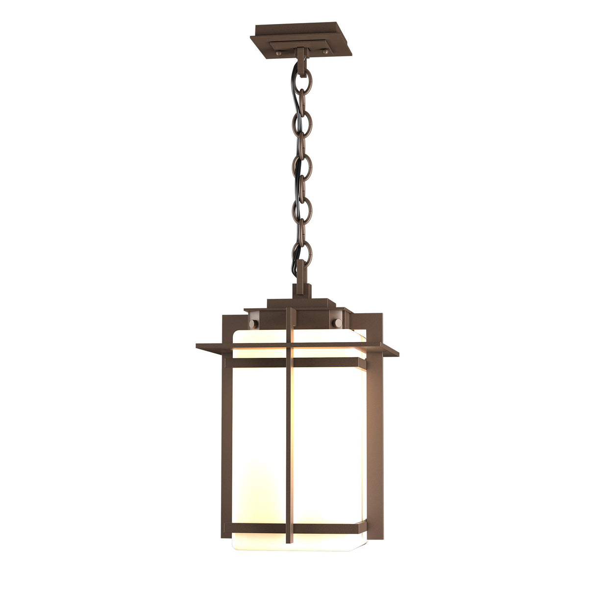 Hubbardton Forge 2007 Coastal Bronze Opal Glass (GG) Tourou Large Outdoor Ceiling Fixture