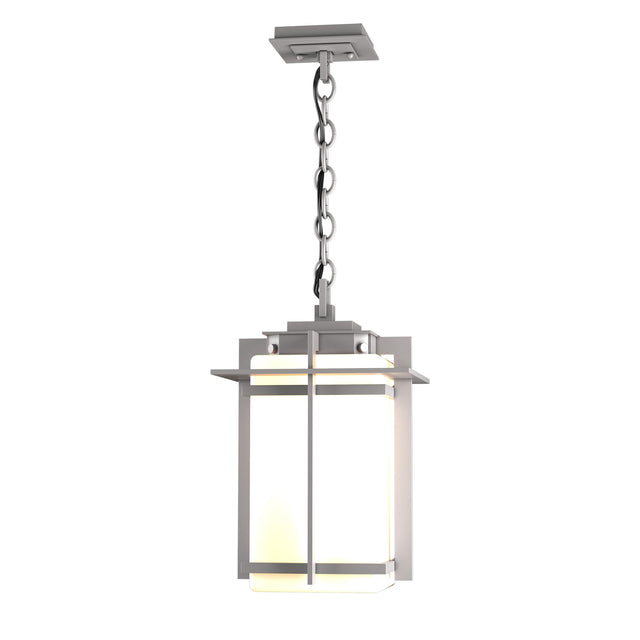 Hubbardton Forge 2007 Coastal Burnished Steel Opal Glass (GG) Tourou Large Outdoor Ceiling Fixture