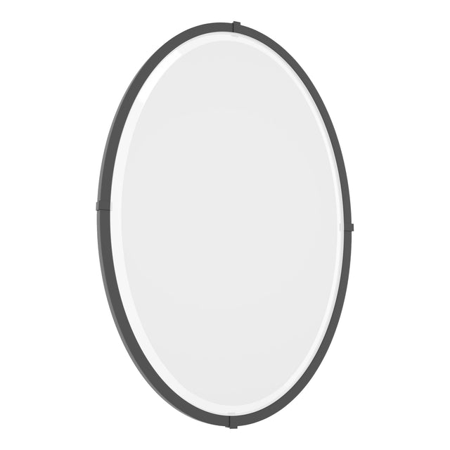 Hubbardton Forge 2006 Black Beveled Oval Mirror
