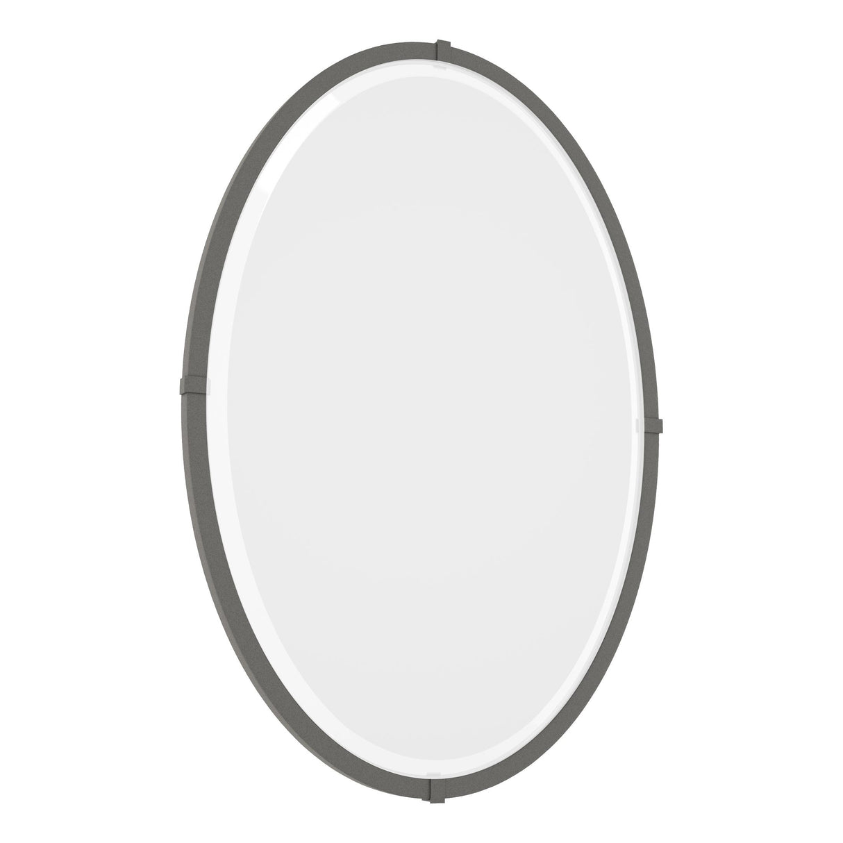 Hubbardton Forge 2006 Natural Iron Beveled Oval Mirror