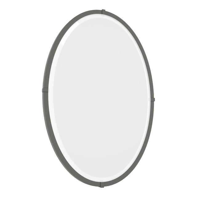 Hubbardton Forge 2006 Natural Iron Beveled Oval Mirror