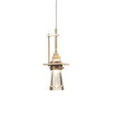 Hubbardton Forge 2013 Soft Gold Clear Glass (ZM) Standard Erlenmeyer Low Voltage Mini Pendant