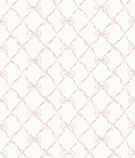 Brewster Home Fashions Baby Bow Pink Jam Peel & Stick Wallpaper