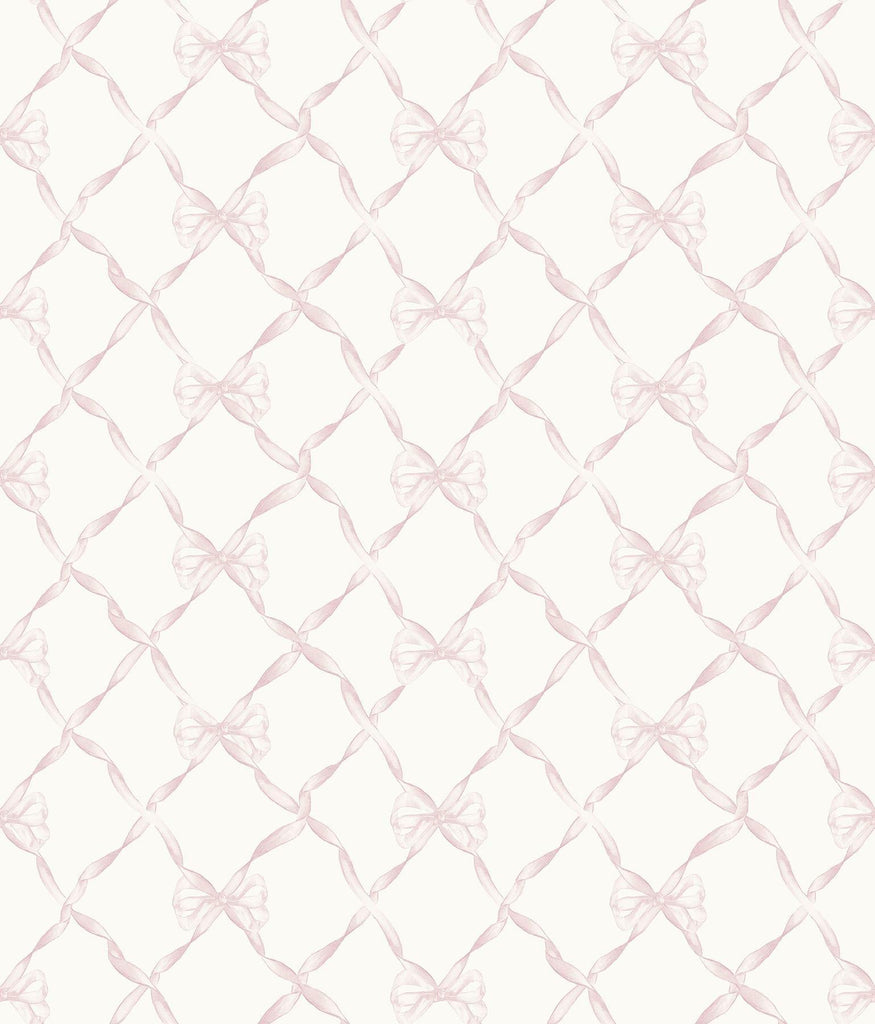 Brewster Home Fashions Baby Bow Pink Jam Peel & Stick Wallpaper