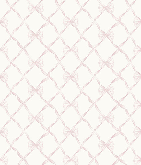 Brewster Home Fashions Baby Bow Pink Jam Peel & Stick Wallpaper