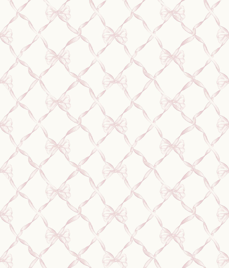 Brewster Home Fashions Baby Bow Pink Jam Peel & Stick Wallpaper