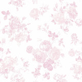 Brewster Home Fashions Everblooming Rosettes Faded Primrose Peel & Stick Wallpaper