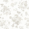 Brewster Home Fashions Everblooming Rosettes Dove Peel & Stick Wallpaper