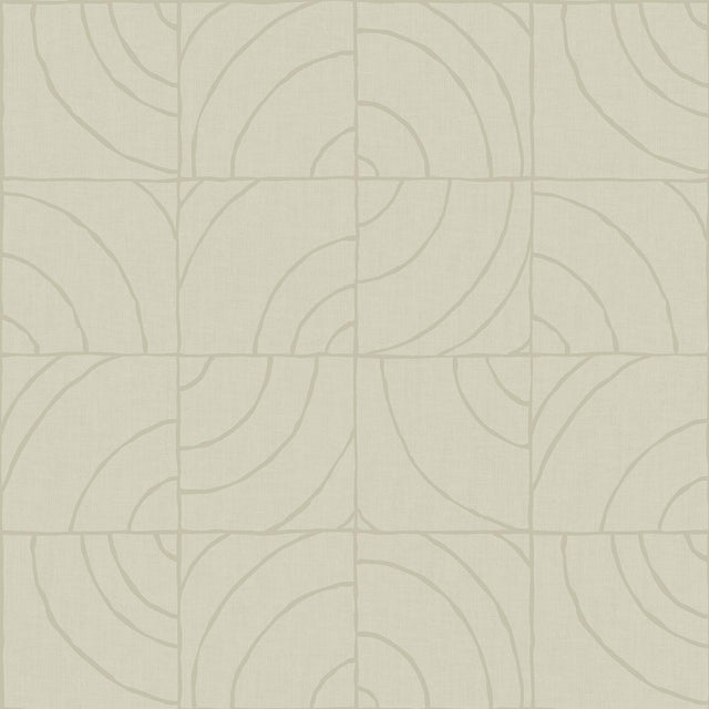 Brewster Home Fashions Taupe Batik Blok Peel & Stick Wallpaper