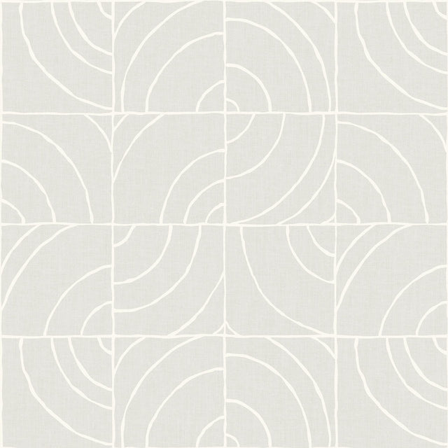 Brewster Home Fashions Grey Batik Blok Peel & Stick Wallpaper