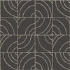 Brewster Home Fashions Charcoal Batik Blok Peel & Stick Wallpaper