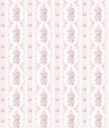 A-Street Prints Dreamy Days Pink Parfait Stripe & Floral Wallpaper