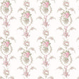 A-Street Prints Rose Cheeks Party Pink Floral Cluster Wallpaper