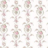 A-Street Prints Rose Cheeks Party Pink Floral Cluster Wallpaper