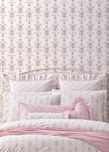 A-Street Prints Rose Cheeks Party Pink Floral Cluster Wallpaper