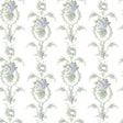 A-Street Prints Rose Cheeks Blye Elysees Floral Cluster Wallpaper