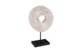 Phillips Collection Eroded Wood Circle Sculpture on Stand , Assorted Brown Tabletop