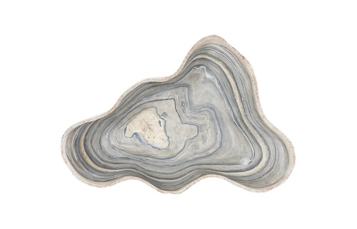 Phillips Collection Cast Gray Onyx Faux Finish Large Bowl