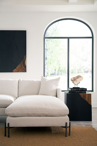 Phillips Collection Cornered Natural Iron Side Table