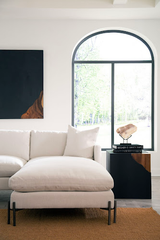 Phillips Collection Cornered Natural Iron Side Table