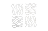 Phillips Collection Vine Wall Tile, Matte White, Set of 4 White Wall Art