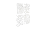 Phillips Collection Vine Wall Tile, Matte White, Set of 4 White Wall Art