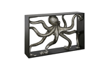 Phillips Collection Octo Framed  Table Wood Frame Silver Leaf Console