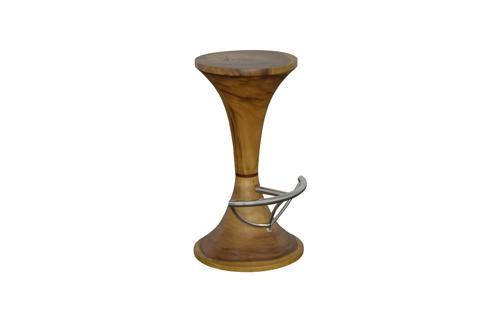 Phillips Collection Marley Chamcha Wood Natural Bar Stool
