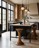 Phillips Collection Marley Chamcha Wood Natural Bar Stool