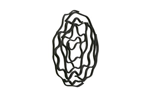 Phillips Collection Vine Wall Flower, Black Small Accent