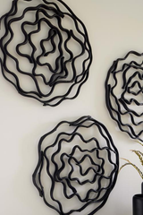 Phillips Collection Vine Wall Flower, Black Small Accent