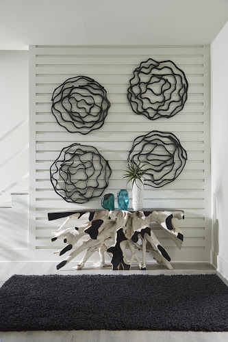 Phillips Collection Vine Wall Flower Black Accent