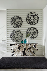 Phillips Collection Vine Wall Flower Black Accent