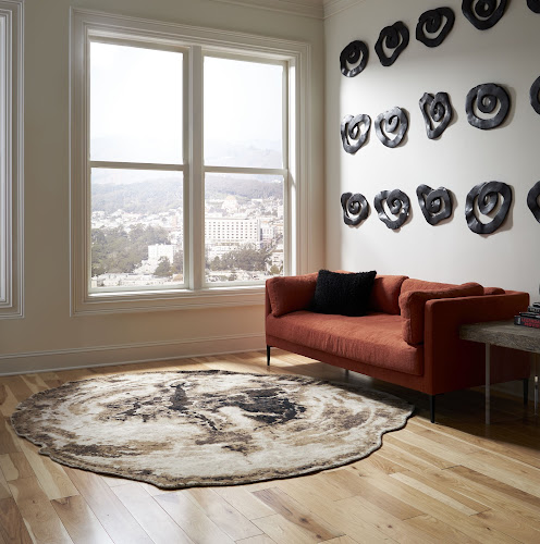 Phillips Collection Swirl Wall Tile Teak Wood Assorted Black Wall Art