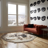 Phillips Collection Swirl Wall Tile Teak Wood Assorted Black Wall Art