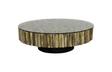 Phillips Collection Manhattan Round with Glass Coffee Table