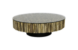 Phillips Collection Manhattan Round with Glass Coffee Table
