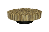 Phillips Collection Manhattan Round with Glass Coffee Table