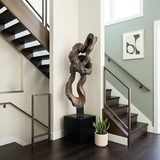 Phillips Collection Cast Teak Root Sculpture Resin Bronze Accent