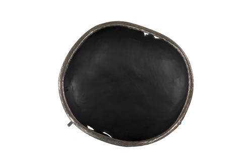 Phillips Collection Graven Table Top Black and Stainless Steel Bowl